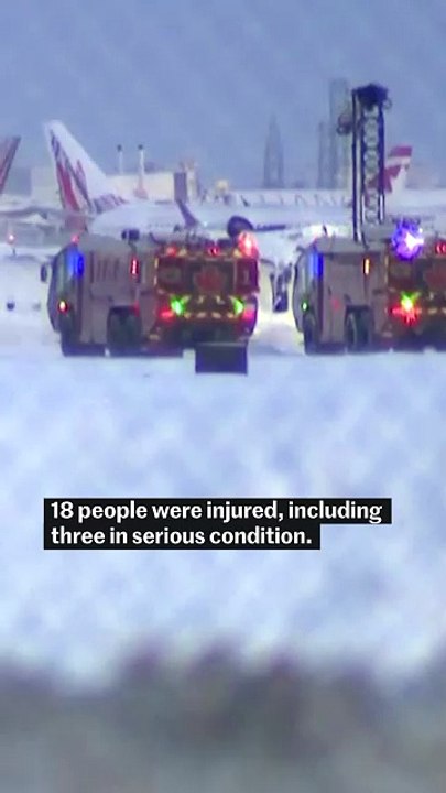 Delta plane flips upside down in Toronto crash