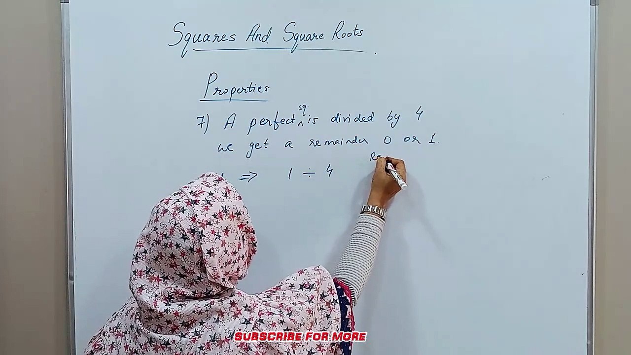 Squares And Square Roots (PART 5)  - Maths