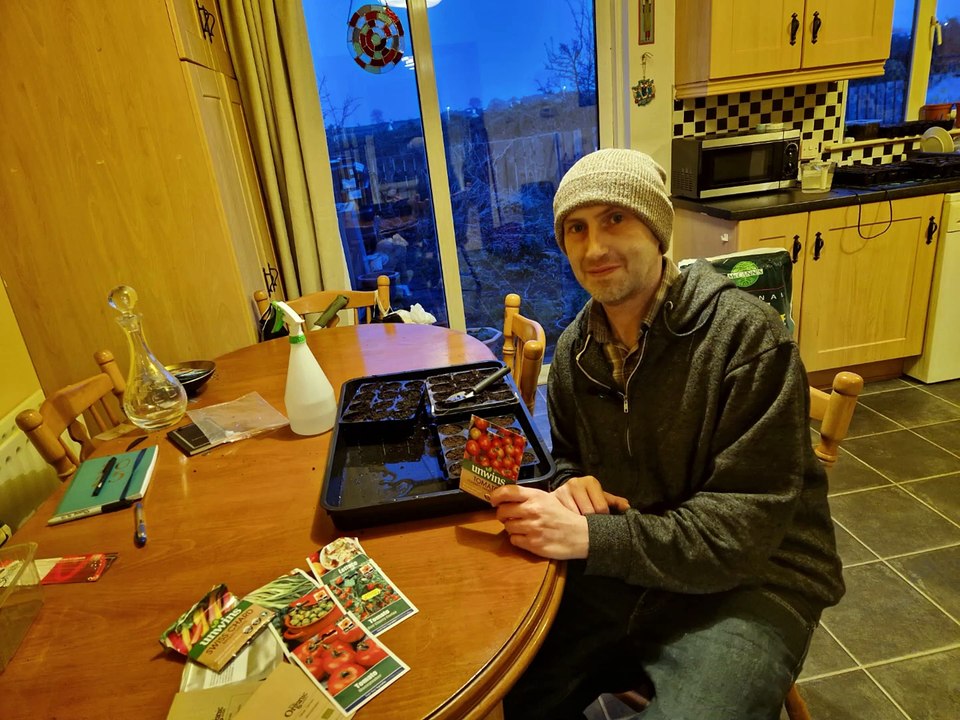 Growing tomatoes and strawberries from seed - Gardening with Brendan