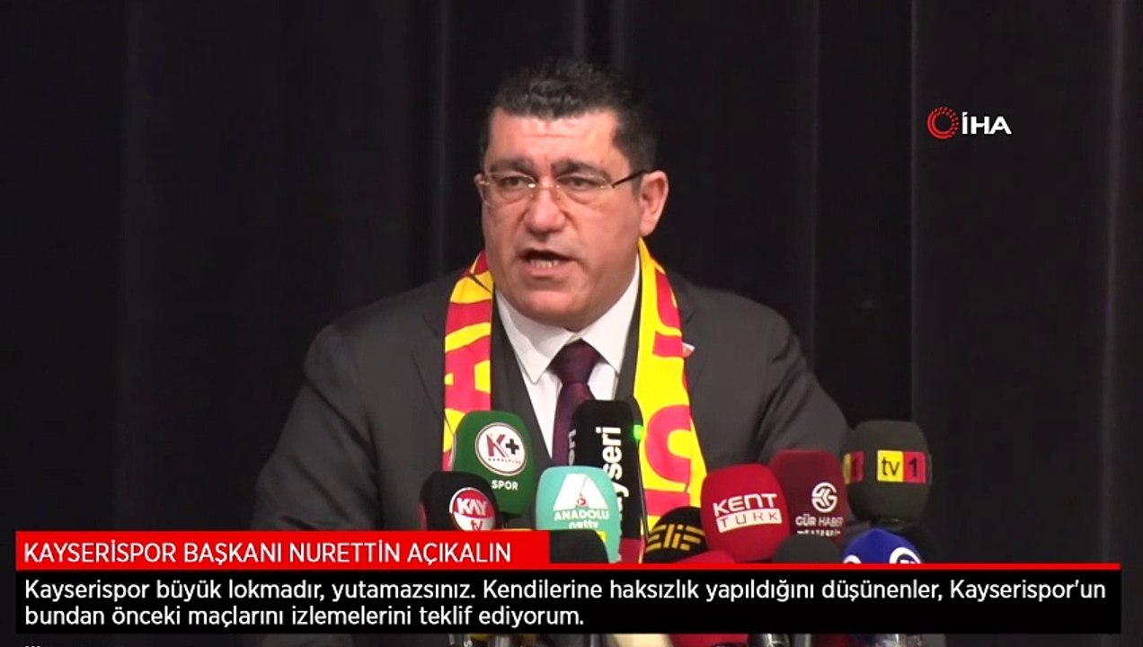 Kayserispor Başkanı Açıkalın: Kayserispor büyük lokmadır, yutamazsınız