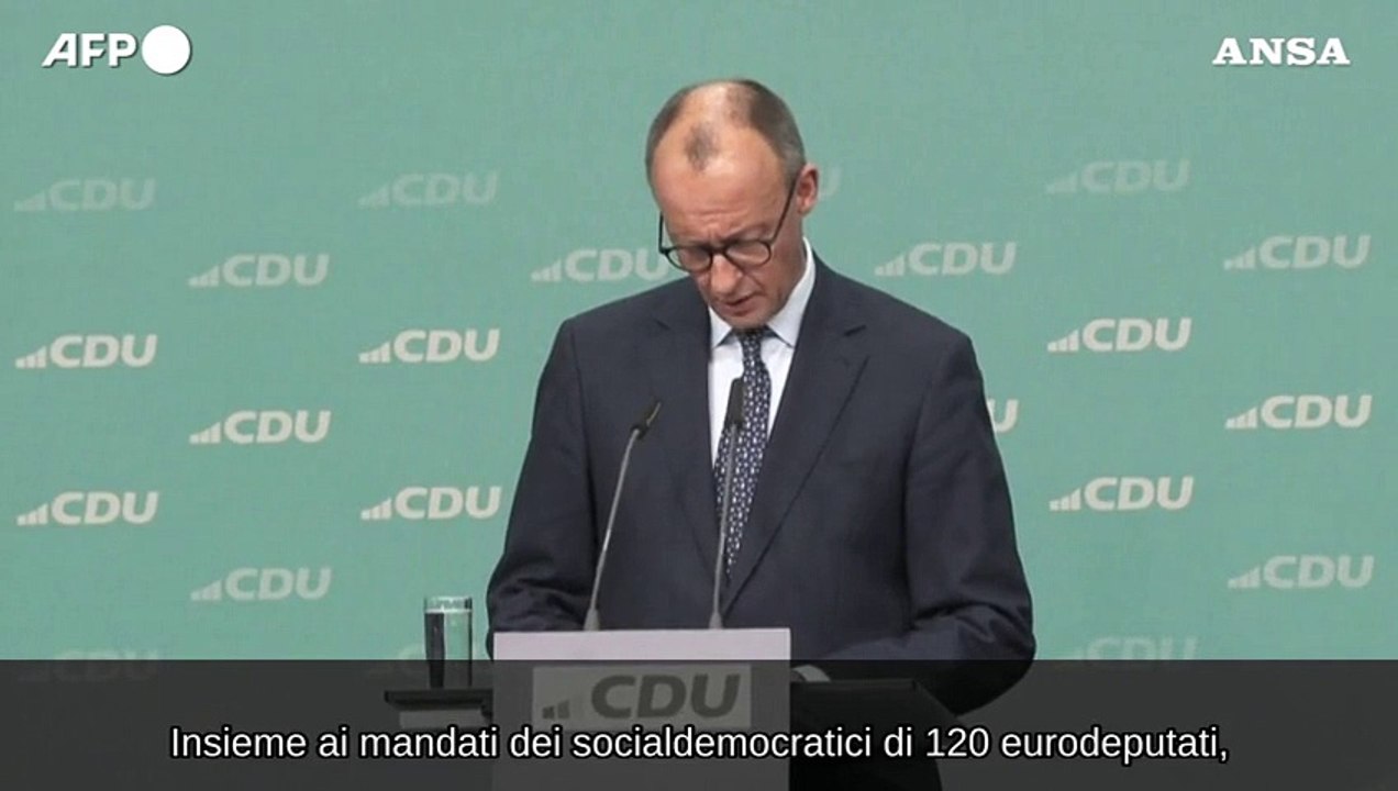 Germania, Merz: "Faremo la Grosse Koalition"