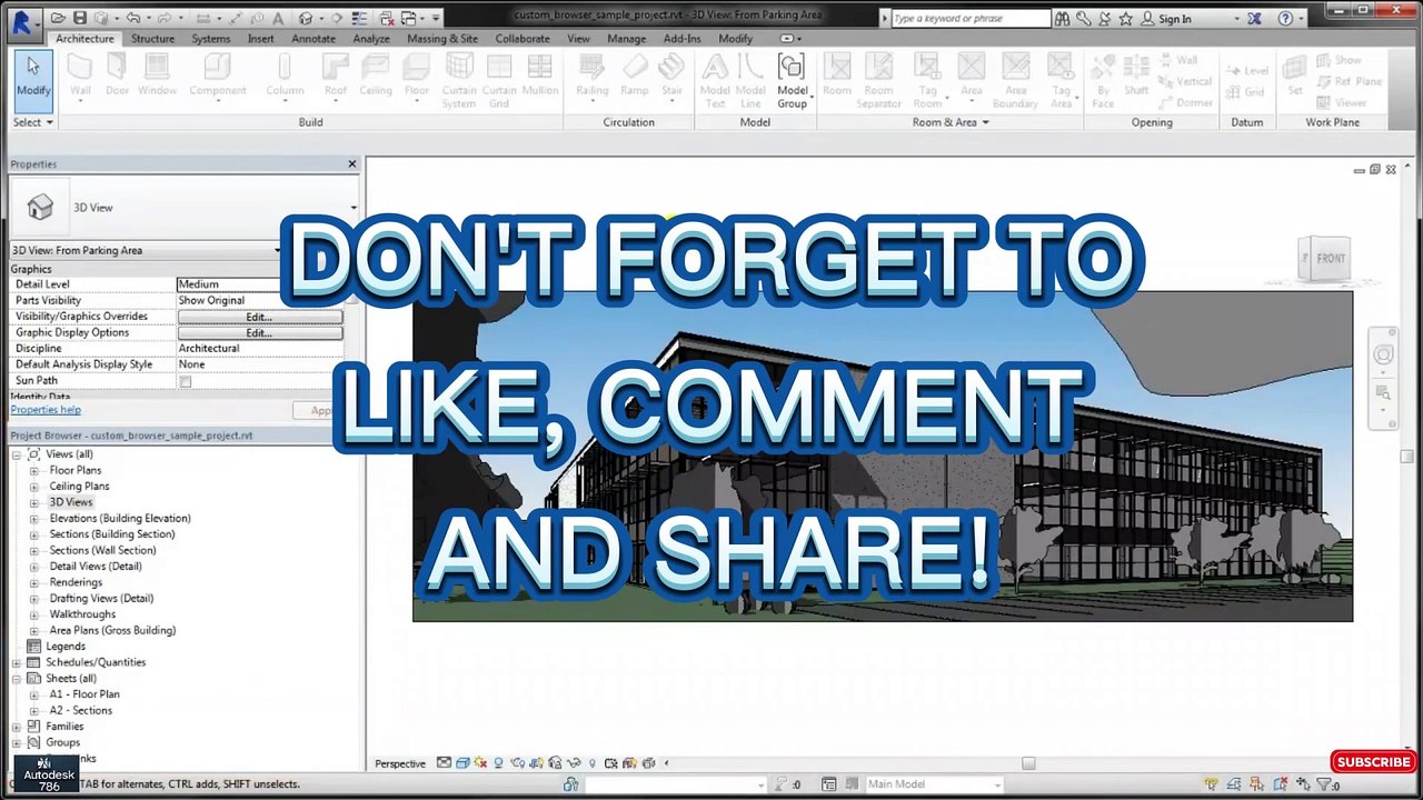 How to Customize the Project Browser in Revit | Part # 27 | #revit #architecture #3dmodeling #civil #Autodesk #civil3d
