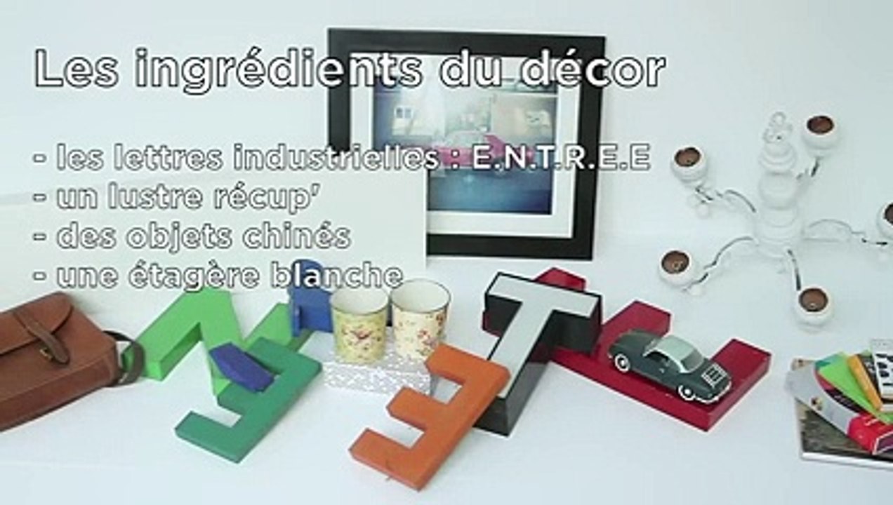 Leçon de style : une entrée dans un style brocante chic