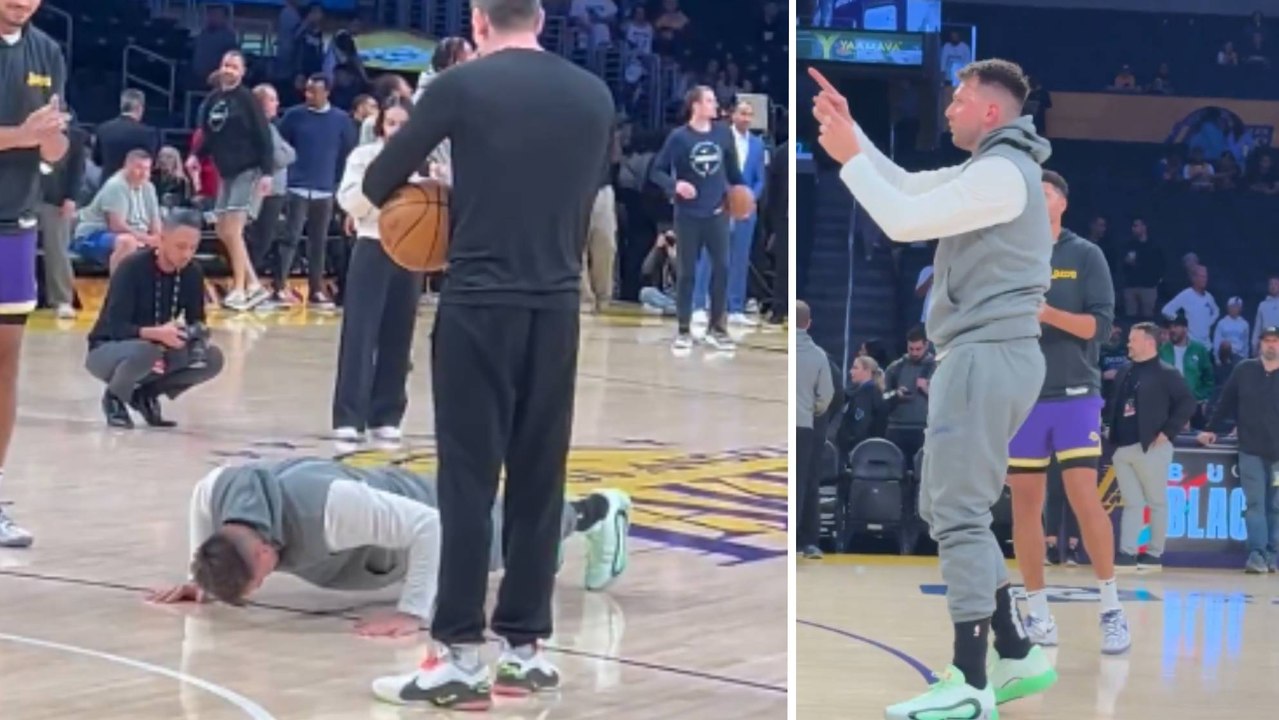 Las virales flexiones de Doncic dedicadas a Nico Harrison