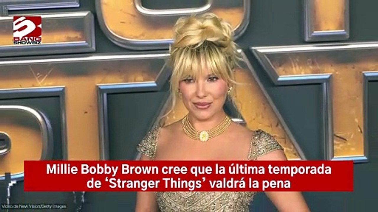 Millie Bobby Brown cree que la última temporada de 'Stranger Things' valdrá la pena