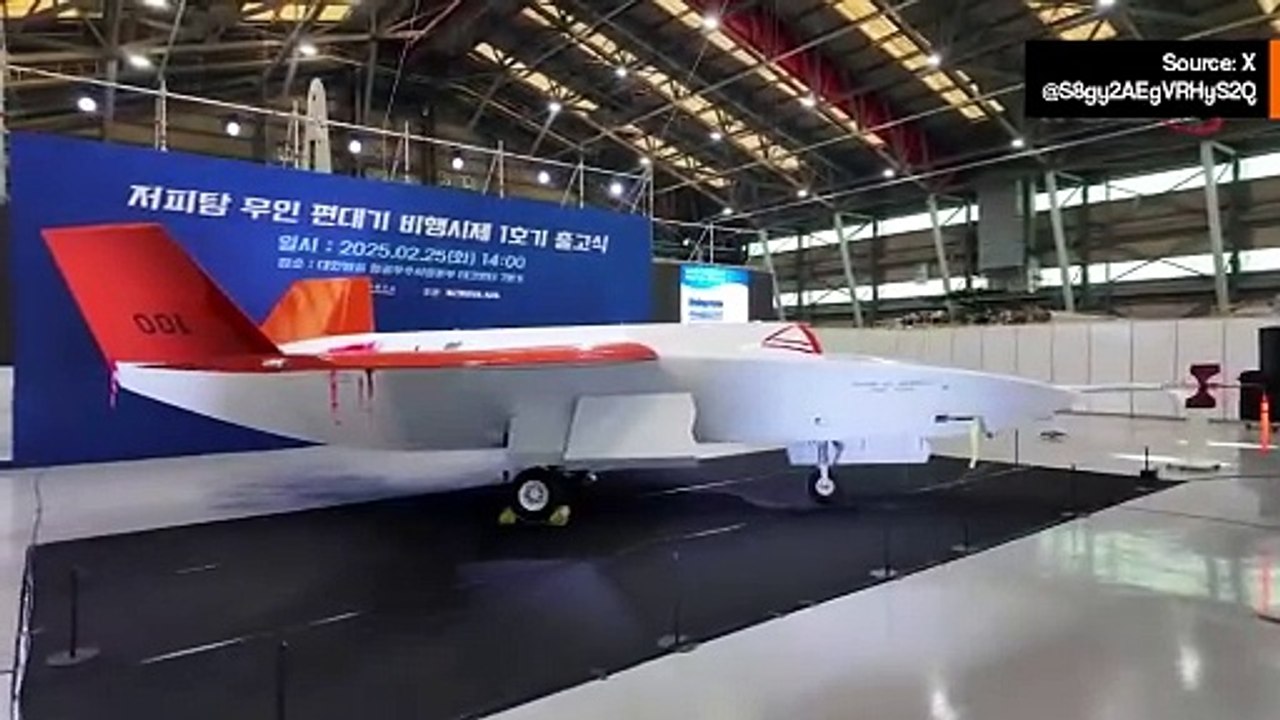 動画：韓国、有人戦闘機との連携を想定したステルス無人ドローンの初試作機を公開
