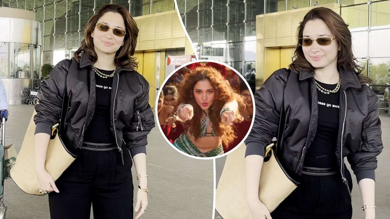 Tamannaah Bhatia Rocks An All-Black Look With Swag At The Airport Departure!