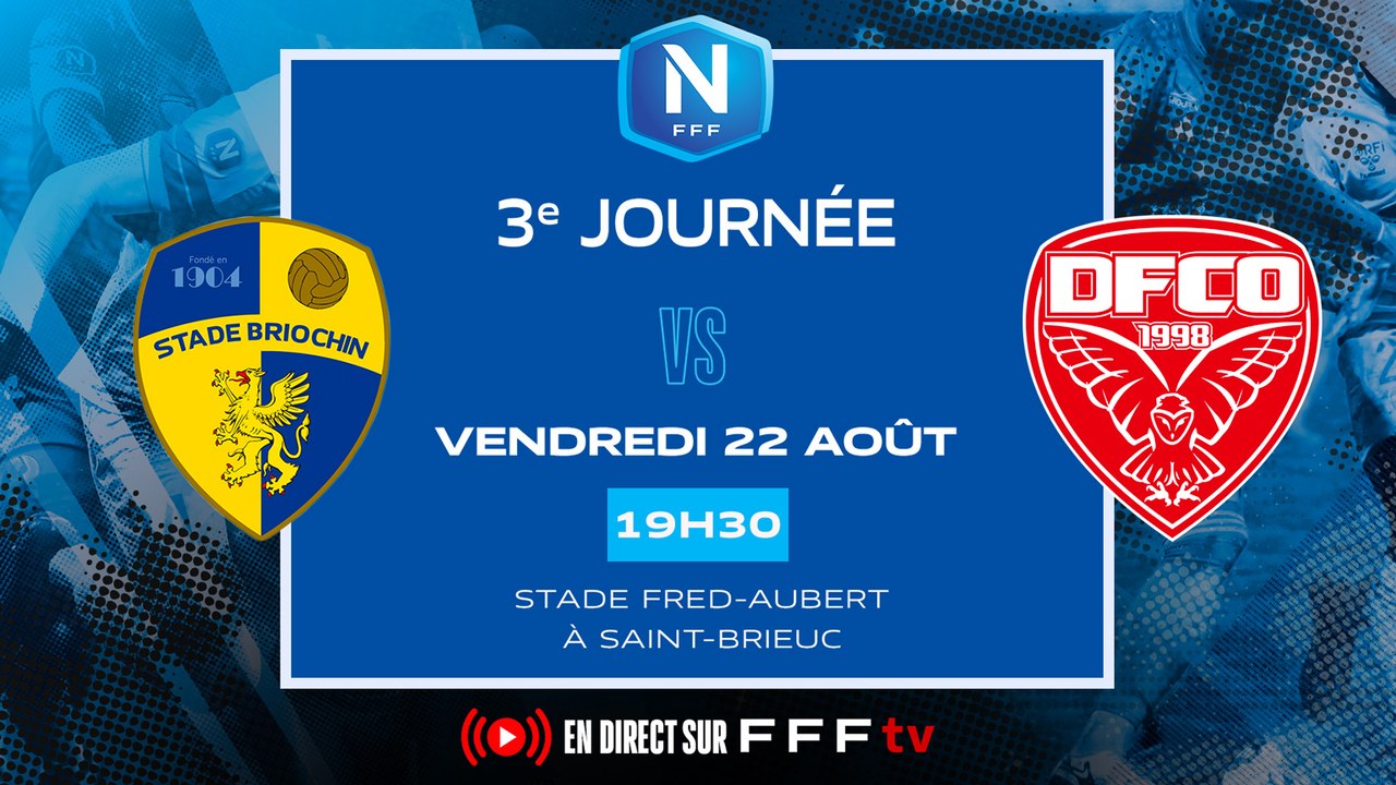 J3 I Stade Briochin - Dijon FCO (0-0) I National FFF 2025-2026