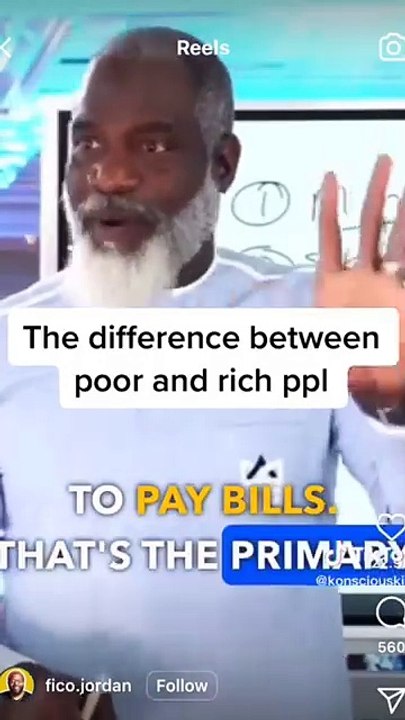 The difference between poor, middle class, and rich people is