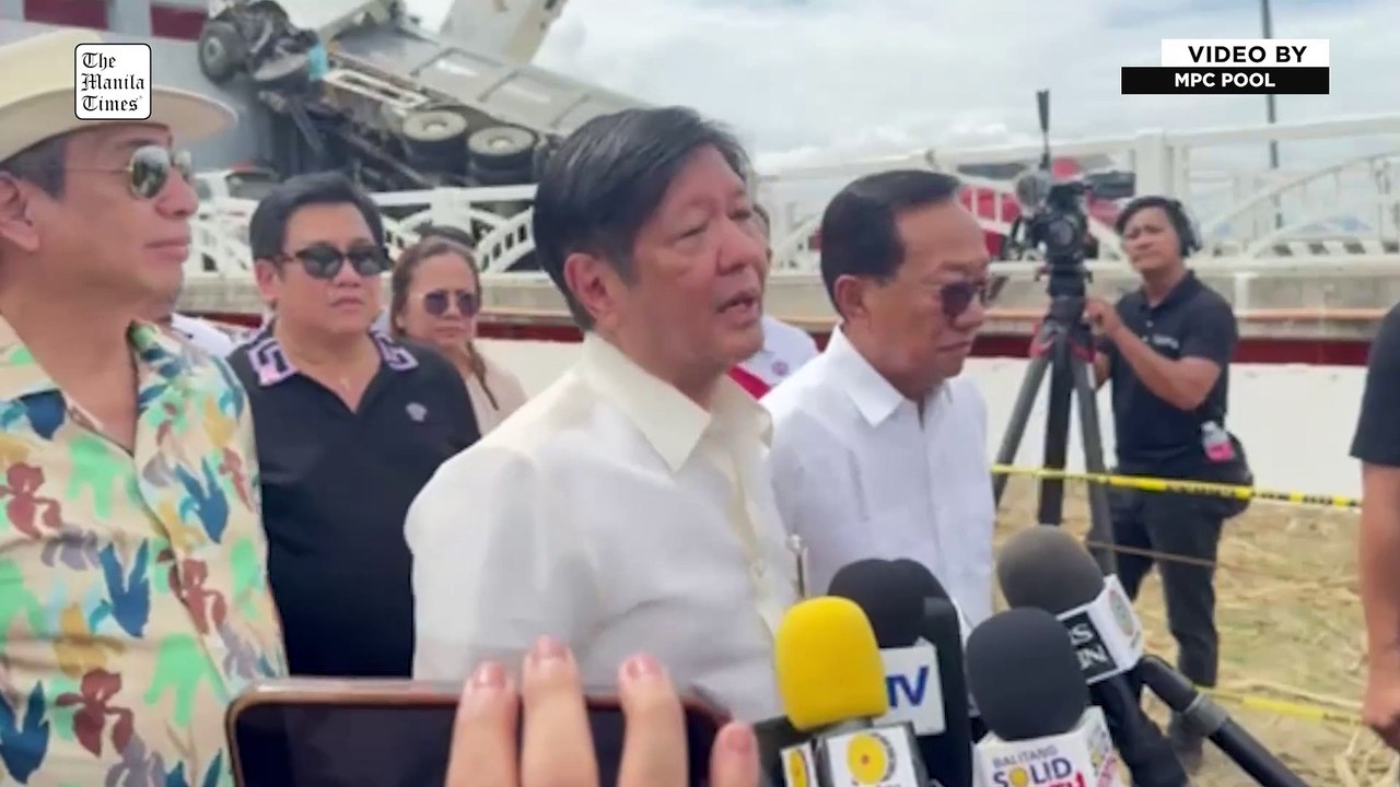 Marcos attributes collapse of Isabela bridge to 'design flaw,' reduced budget