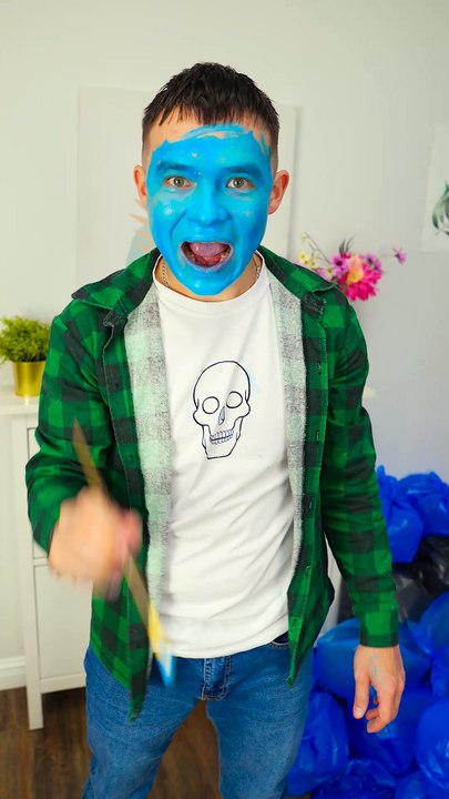 Trash Bag Prank 😂🗑️ #123go