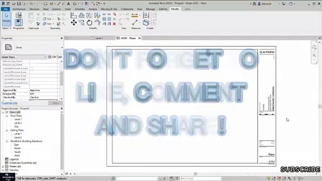 How to Create a Custom Titleblock in Revit | Part # 35 | #revit #revitfamily #autocadcivil3d #Autodesk #civil3d