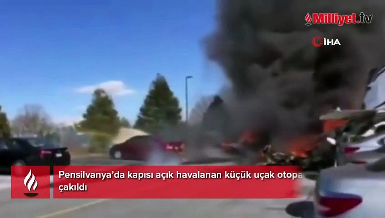 ABD'de kapısı açık havalanan küçük uçak düştü