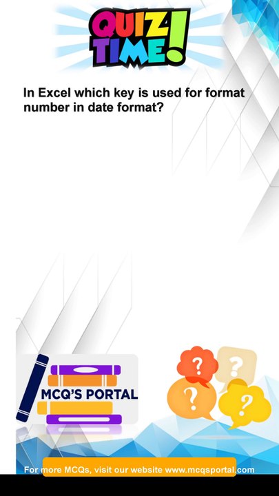 In Excel which key is used for format number in da