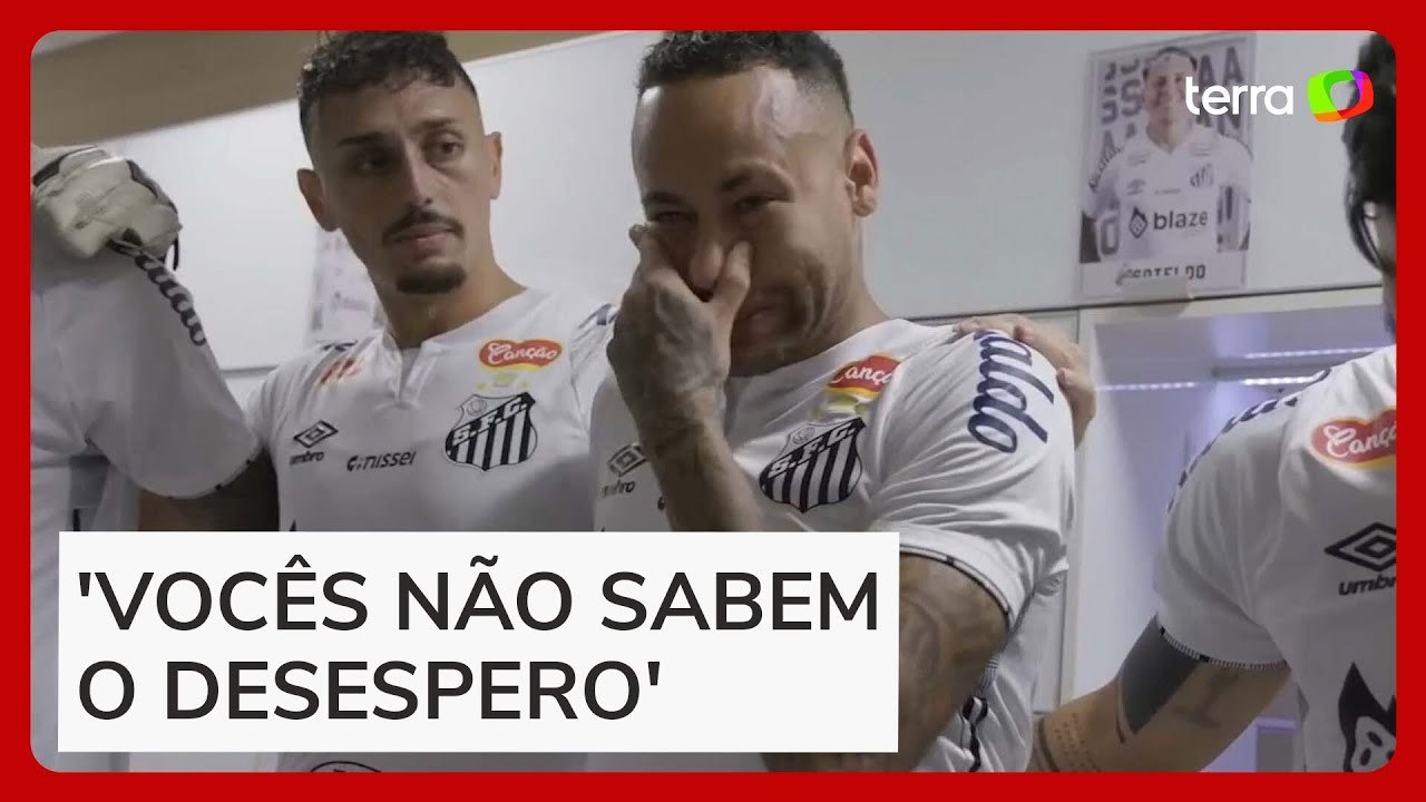 Vídeo mostra Neymar chorando antes de jogo com Corinthians: 'Corram por mim'