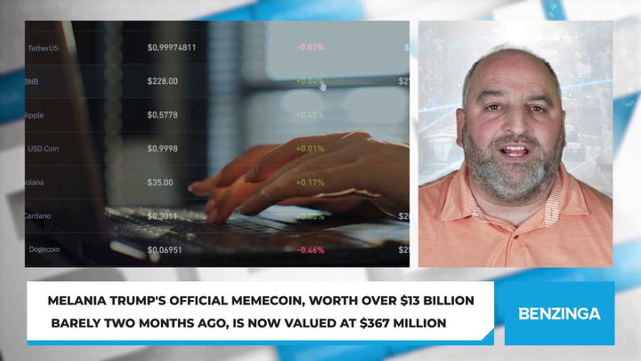 Melania Trump's Official Memecoin, Worth Over $13 Billion Almost Two Months Ago, Is Now Valued At $367 Million