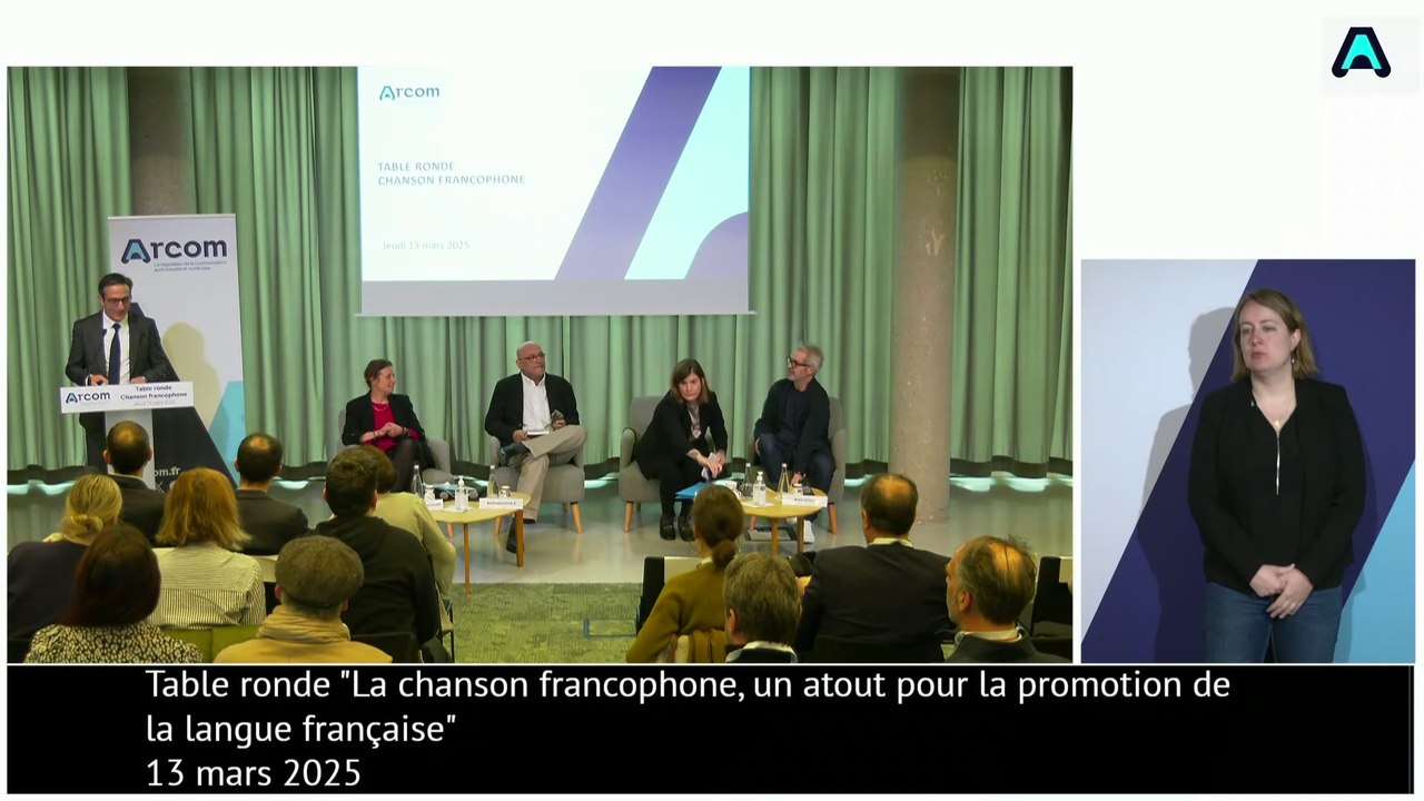 Table ronde de l'Arcom sur la chanson francophone