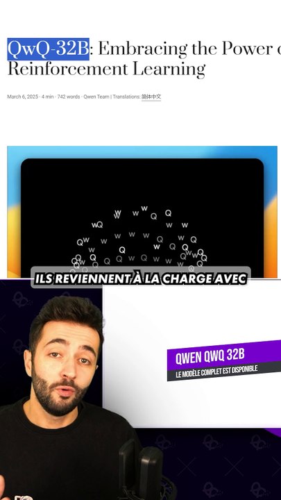 ENCORE MIEUX QUE DEEPSEEK ?! 🧠 #qwen #deepseek #actusia #qwenqwq #alibaba #deepseekr1