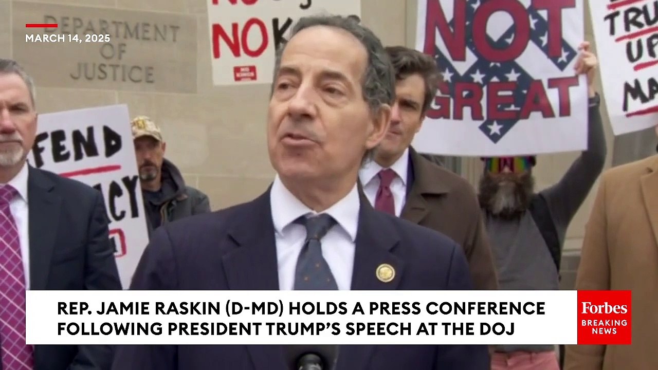 Raskin Laces Into Trump’s DOJ Speech: ‘One More Grim Landmark In The Spreading Of Authoritarianism’