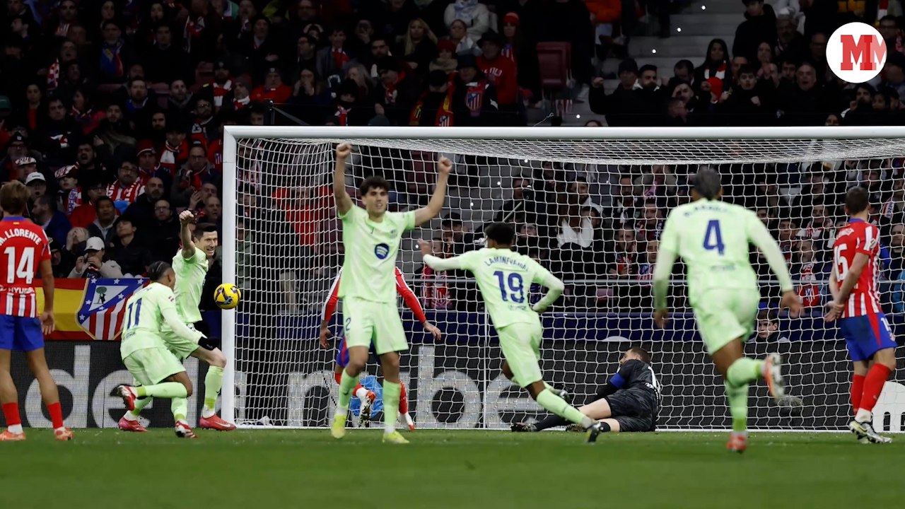 El gol de Lamine Yamal en el Metropolitano, frame a frame