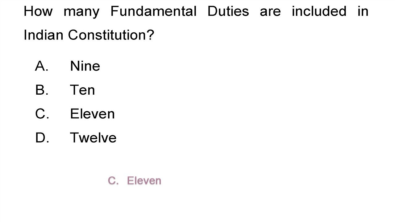 Indian Constitution Practice Set 04