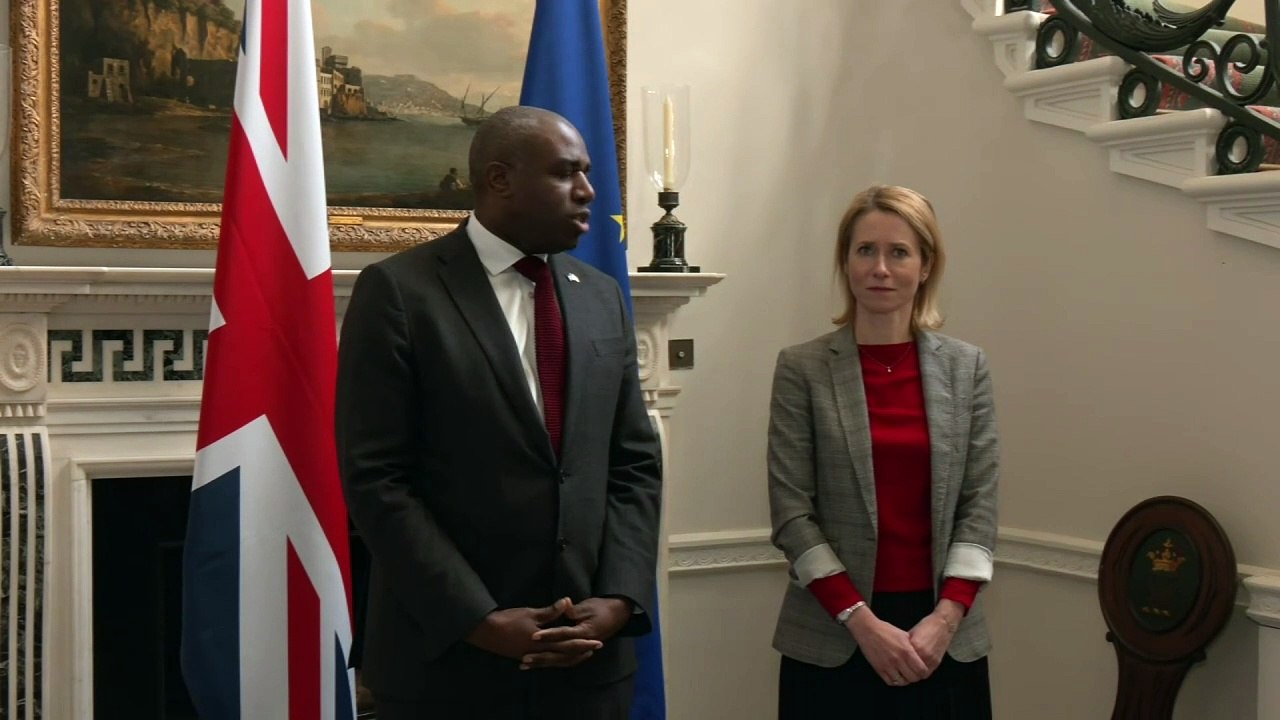 Lammy meets EU's Kallas for Ukraine peace talks