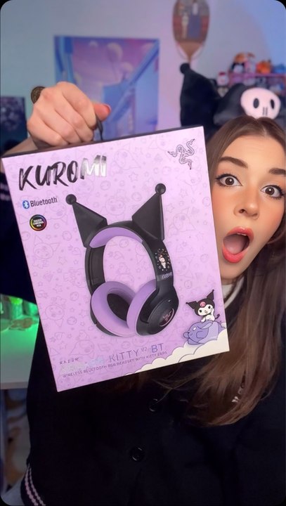 Collab Razer X Kuromi 🖤💜 Unboxing PC setup