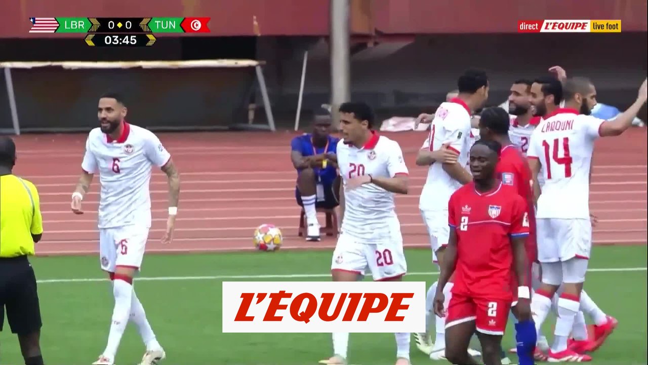La Tunisie ouvre le score face au Libéria - Football - Qualif CM 2026