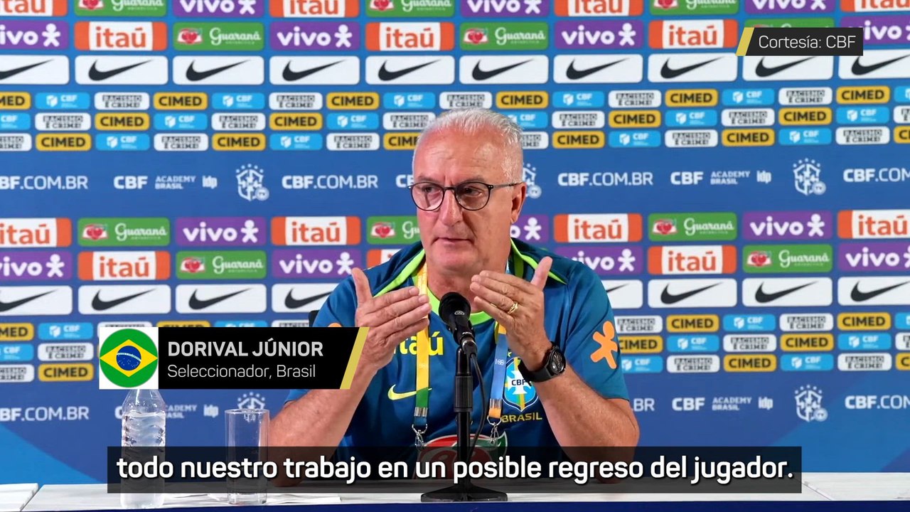 Dorival Júnior, sobre Neymar: "Tenemos que respetarlo y animar para que se recupere rápidamente"