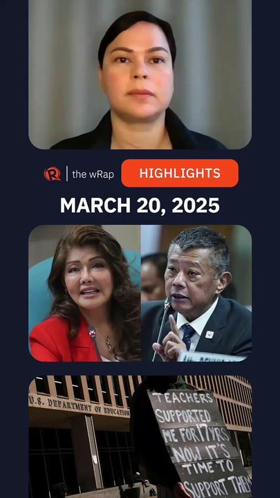 Today's headlines: Sara Duterte, Imee & Boying, Donald Trump | The wRap | March 20, 2025