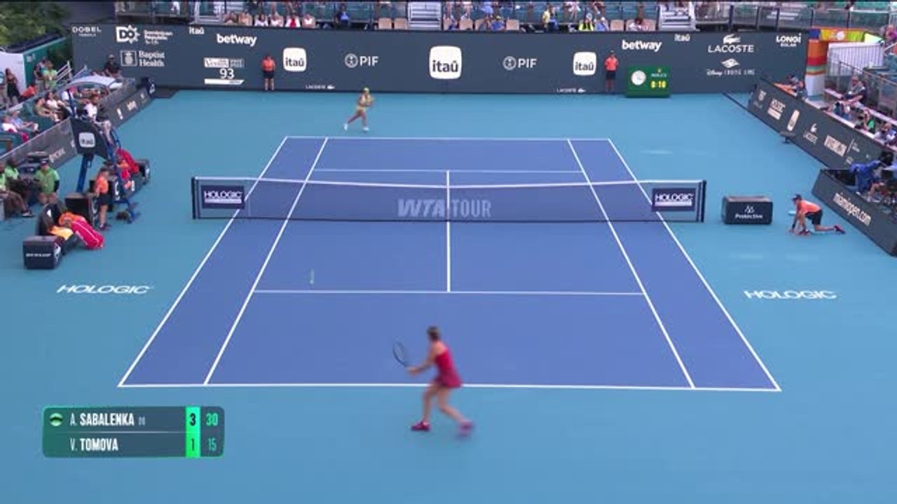 Miami - Sabalenka sans problème