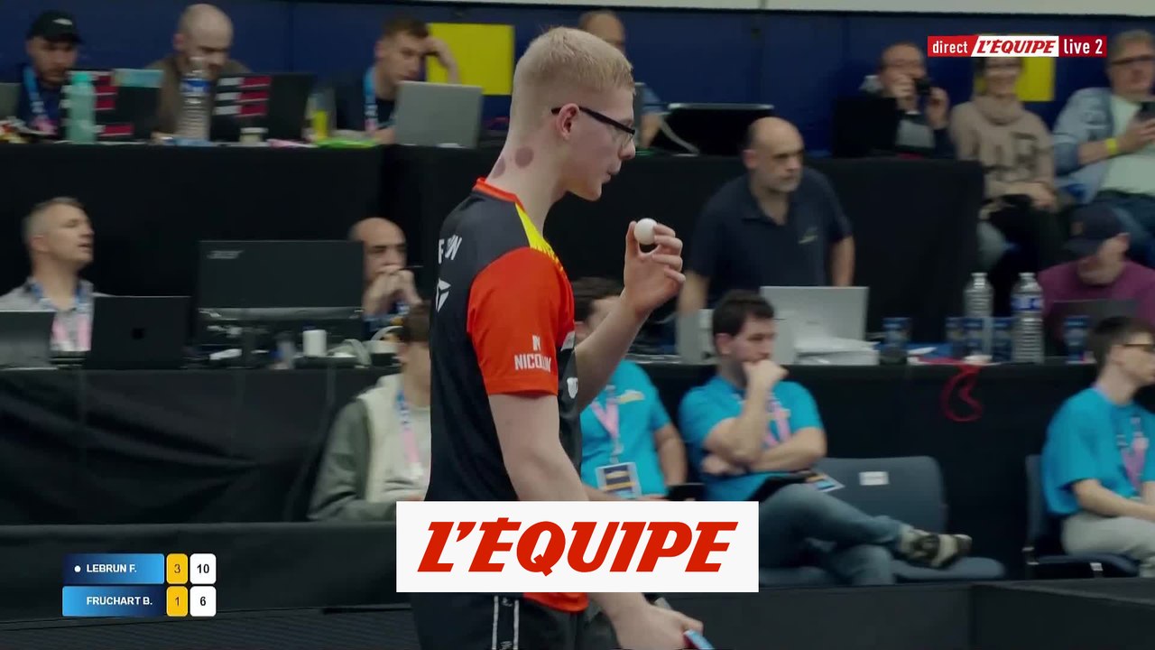 Félix Lebrun file en quarts - Tennis de table - Championnats de France