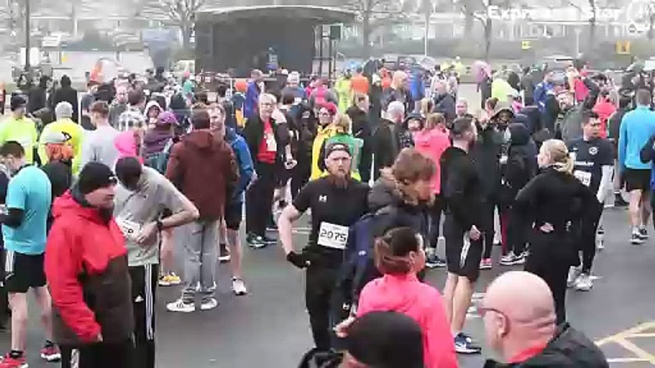 The Wolverhampton 10K run, which began at Molineux Stadium.