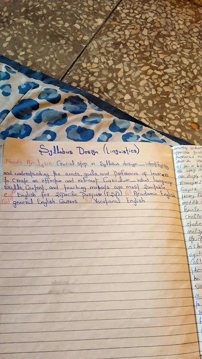 Needs Analysis in Syllabus Design | What is Needs Analysis? | Examples of Needs Analysis