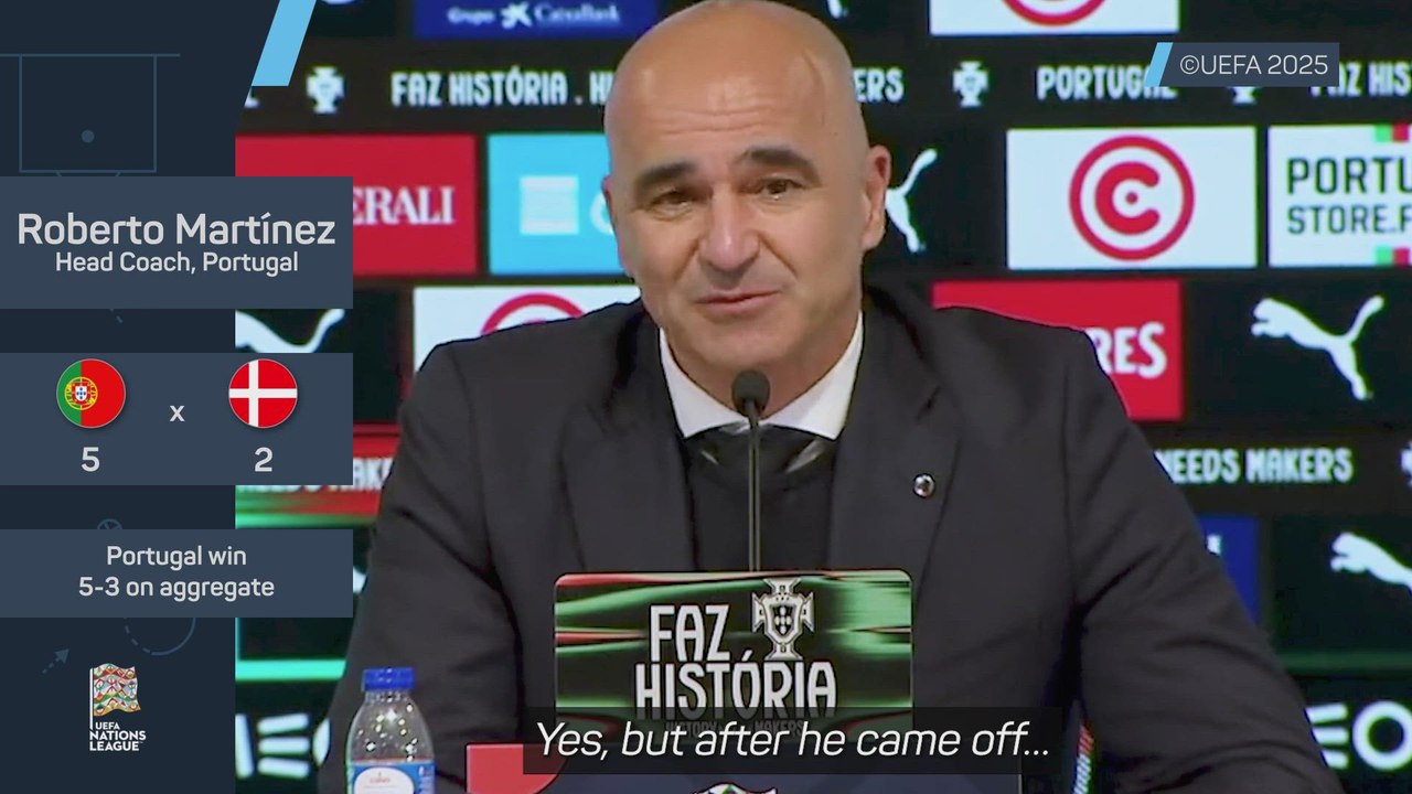 Martinez explains 'important' Ronaldo substitution