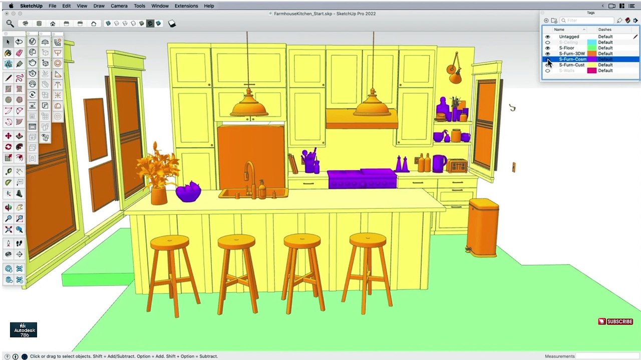 Modeling For V-Ray Performance and Efficiency in Sketchup Part 08 #interiordesign #revit #sketchup #Autodesk #civil3d