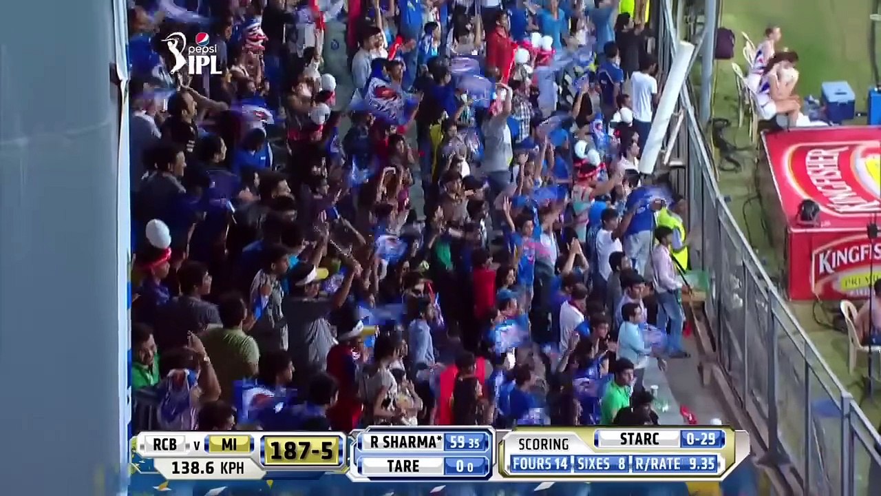 MI vs RCB 2014 IPL HIGHLIGHTS ROHIT SHARMA BEST INNINGS #cricket