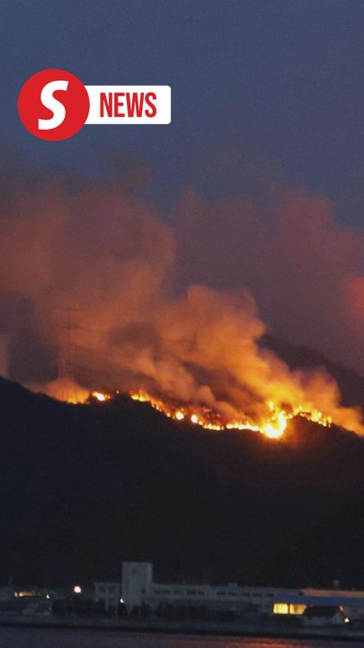 Residents evacuate as wildfires rage in southwestern Japan