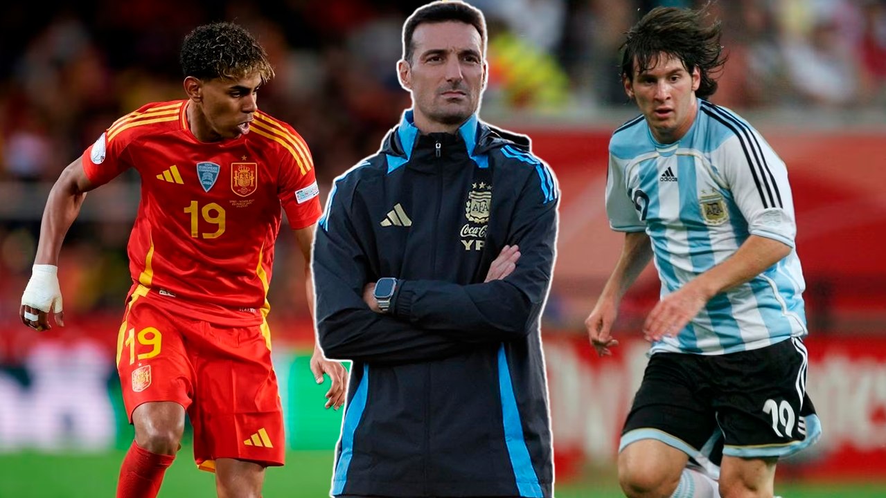 Scaloni opina sobre Lamin Yamal y su comparación con Messi