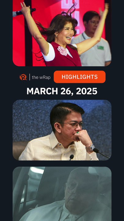 Today's headlines: Imee Marcos, Chiz Escudero, Pope Francis | The wRap | March 26, 2025