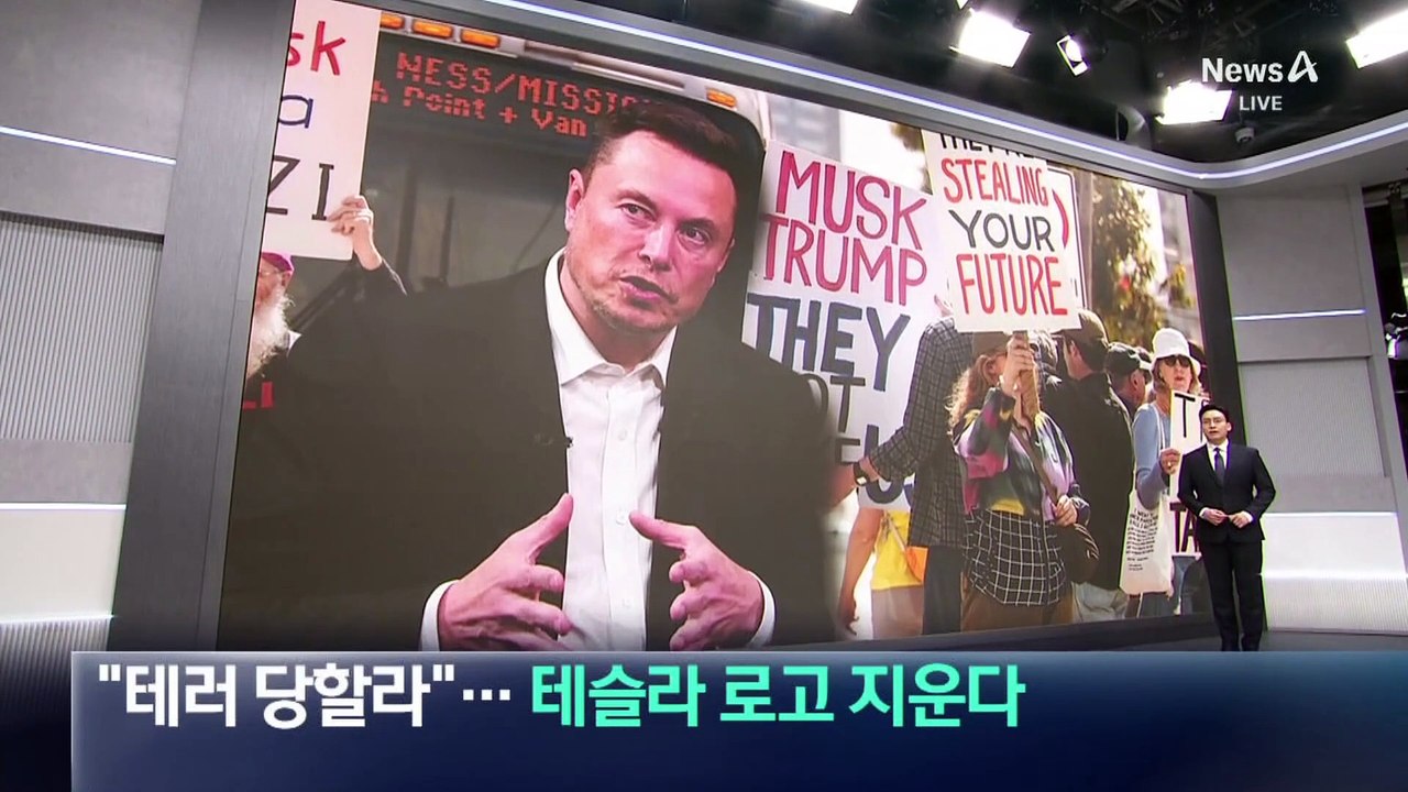 “테러당할라”…테슬라 로고 지우는 차주들