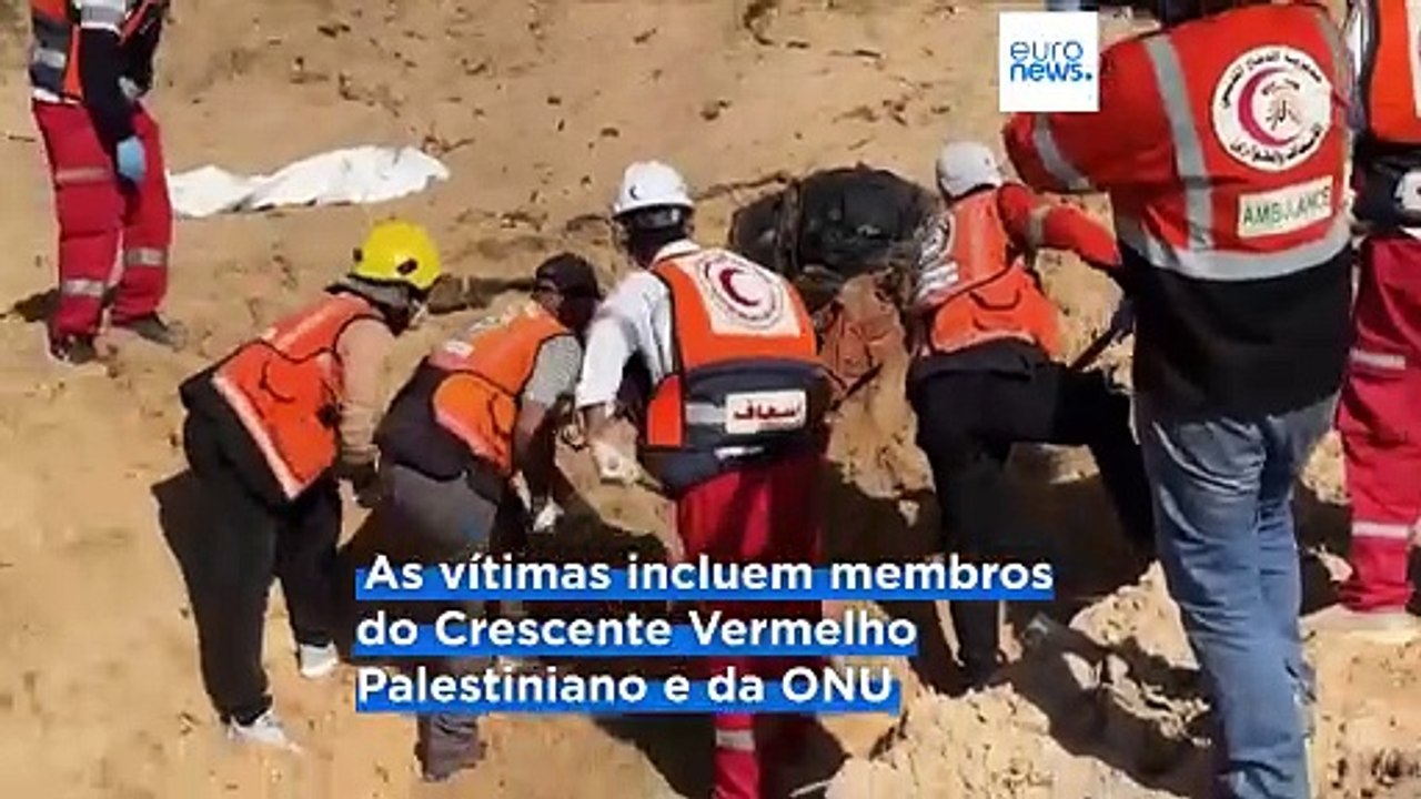 Corpos de 15 trabalhadores humanitários encontrados em vala comum em Gaza