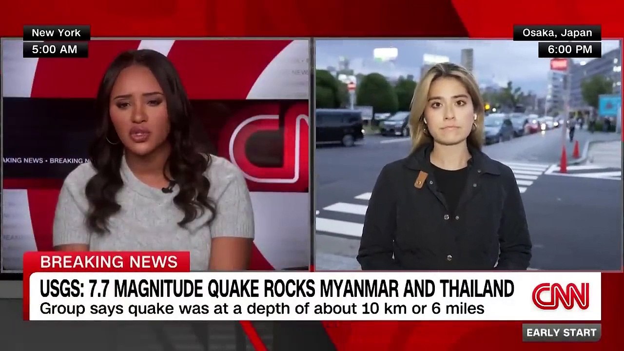 Magnitude-7.7 earthquake rocks Myanmar, with tremors felt across neighboring Thailand