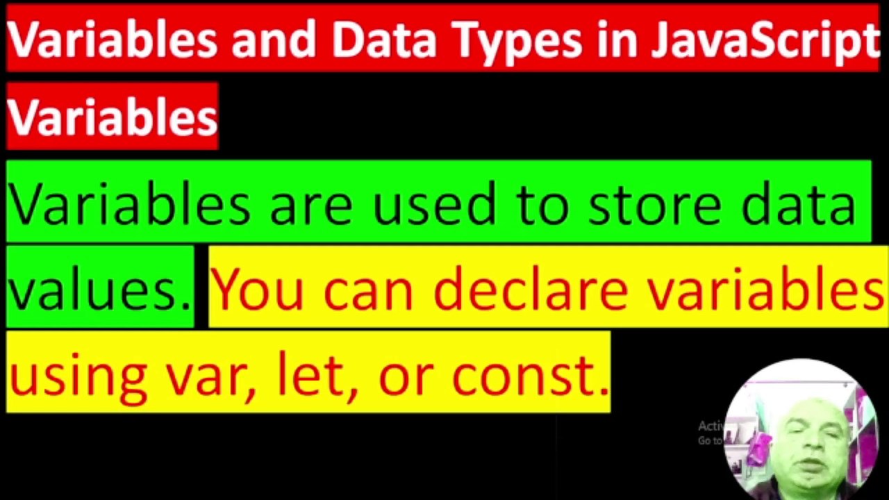Data Types in JavaScript