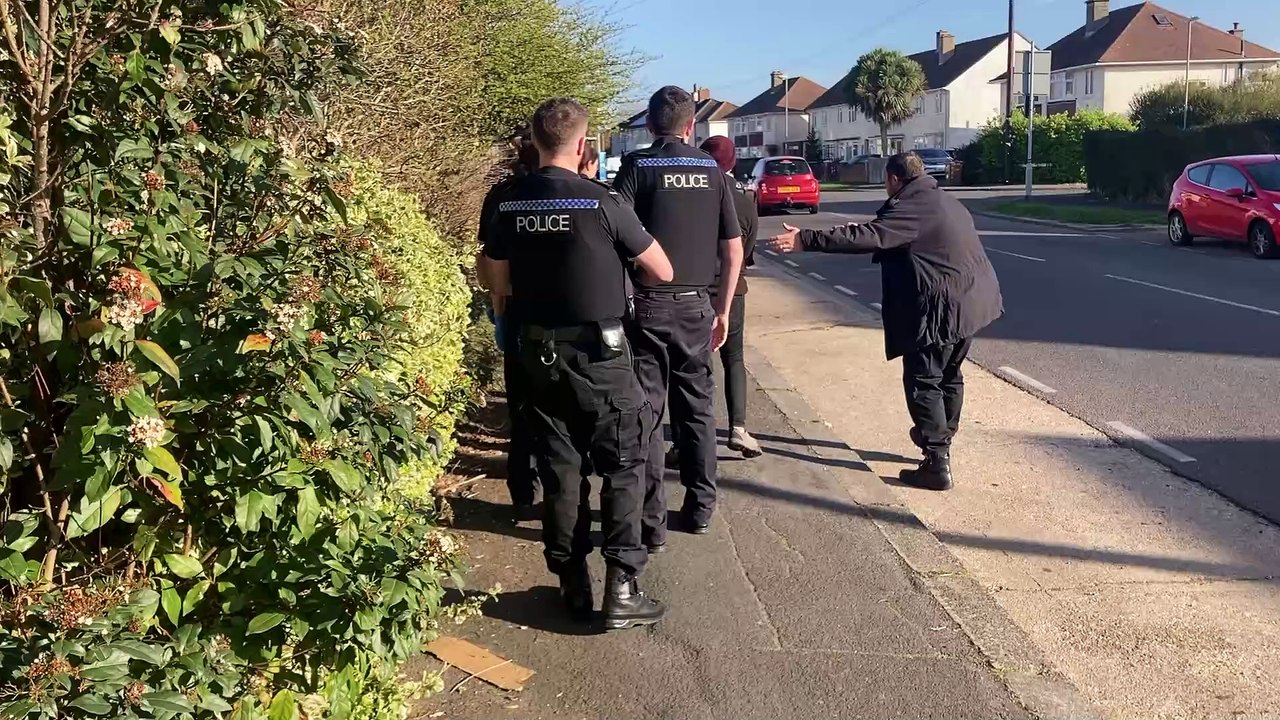 Police drugs raid in Gosport