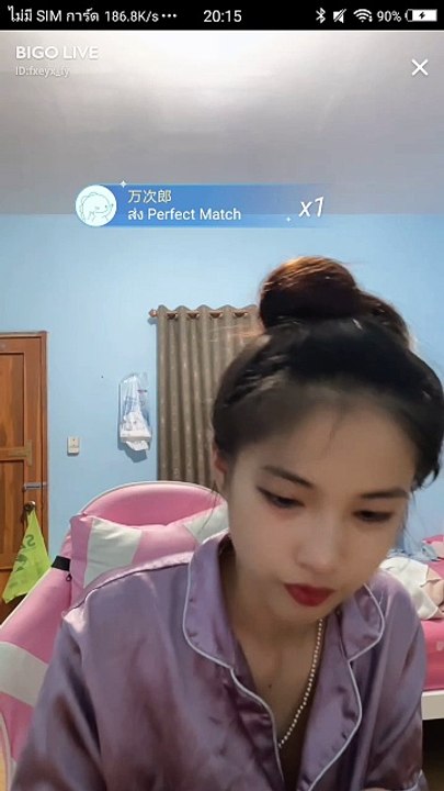 ไลฟ์สด บีโก้ โนบรา สาวสวยน่ารัก ชุดนอน จุกโผล่ No bra webcam Bigo live app สาวสวย น่ารัก วัยรุ่น