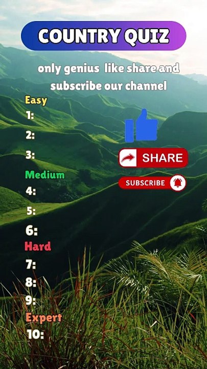 Country Quiz Challenge 🌍
