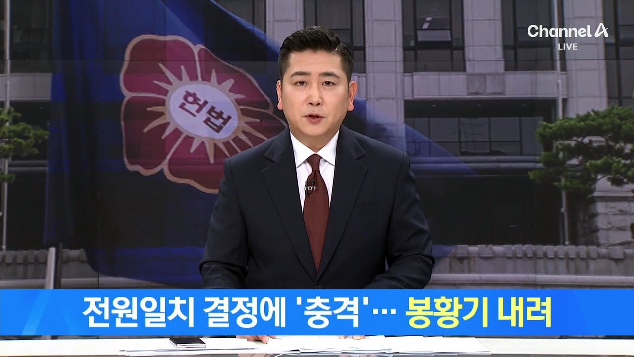 전원일치 결정에 ‘충격’…봉황기 내린 대통령실