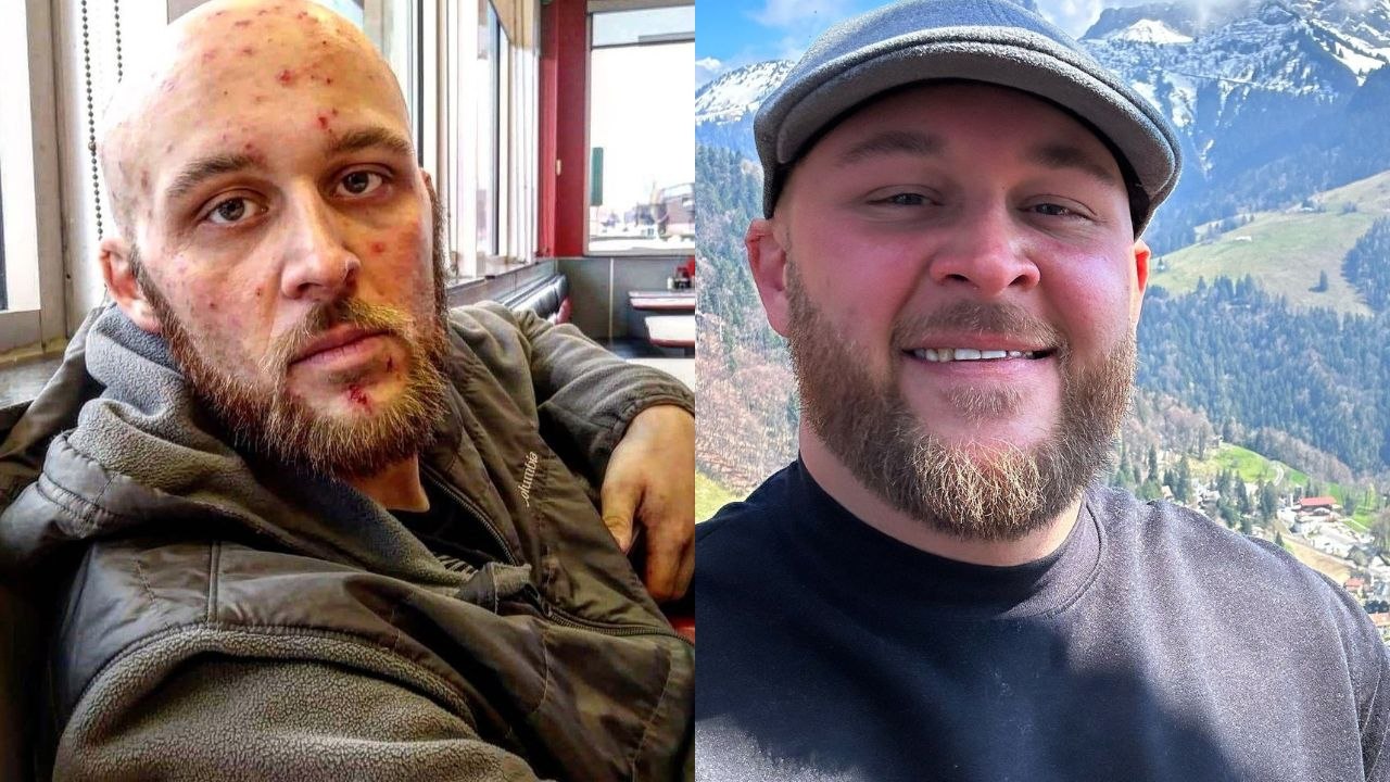 Transformation of man who quit drugs after starting aged 12