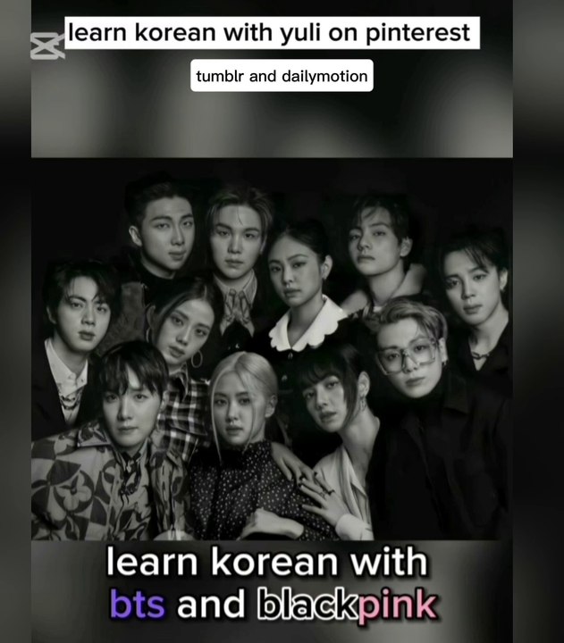 Learn korean With BTS & BLACKPINK